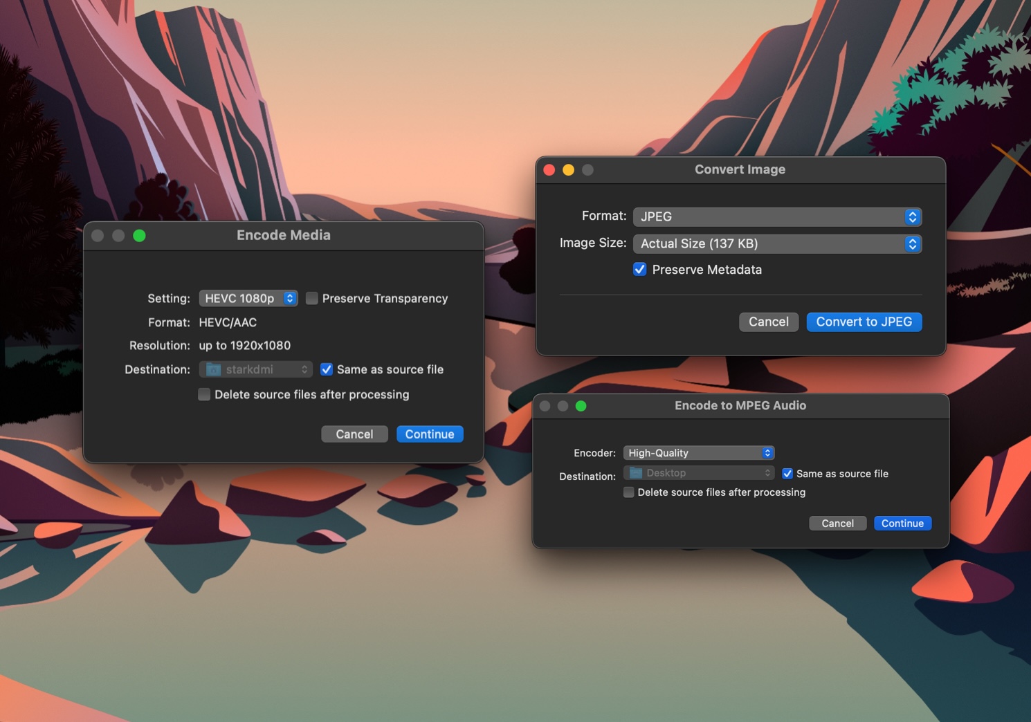 macOS built-on applications